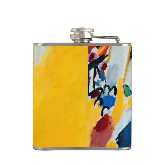 Kandinski Impression III Concert Abstract schilder Heupfles (Achterkant)