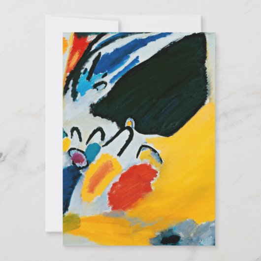 Kandinski Impression III Concert Abstract schilder Kaart (Achterkant)