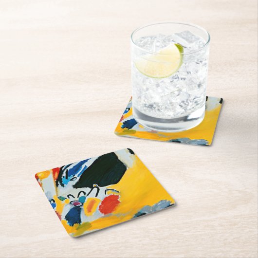 Kandinski Impression III Concert Abstract schilder Kartonnen Onderzetters (Insitu)