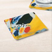 Kandinski Impression III Concert Abstract schilder Kartonnen Onderzetters (Schuin)