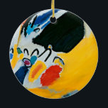 Kandinski Impression III Concert Abstract schilder Keramisch Ornament<br><div class="desc">Dit abstracte schilderij is van Wassily Kandinsky,  Impression III Concert,  1911. Het is een abstracte indruk van een nacht bij een pianonconcert,  met vormen van de zwarte piano bovenaan,  en de menigte onderaan.</div>