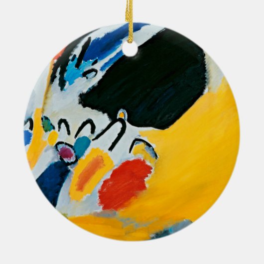 Kandinski Impression III Concert Abstract schilder Keramisch Ornament (Achterkant)