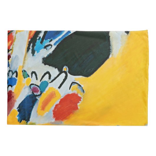 Kandinski Impression III Concert Abstract schilder Kussensloop (Achterkant)