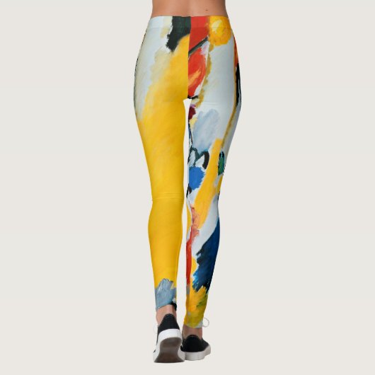 Kandinski Impression III Concert Abstract schilder Leggings (Achterkant)