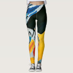 Kandinski Impression III Concert Abstract schilder Leggings<br><div class="desc">Dit abstracte schilderij is van Wassily Kandinsky,  Impression III Concert,  1911. Het is een abstracte indruk van een nacht bij een pianonconcert,  met vormen van de zwarte piano bovenaan,  en de menigte onderaan.</div>