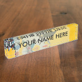 Kandinski Impression III Concert Abstract schilder Naambordje (Zijkant)