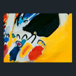 Kandinski Impression III Concert Abstract schilder Poster<br><div class="desc">Dit abstracte schilderij is van Wassily Kandinsky,  Impression III Concert,  1911. Het is een abstracte indruk van een nacht bij een pianonconcert,  met vormen van de zwarte piano bovenaan,  en de menigte onderaan.</div>