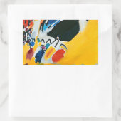 Kandinski Impression III Concert Abstract schilder Rechthoekige Sticker (Tas)