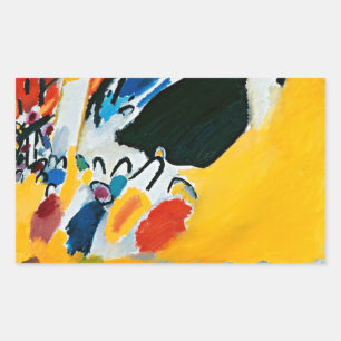 Kandinski Impression III Concert Abstract schilder Rechthoekige Sticker