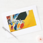 Kandinski Impression III Concert Abstract schilder Rechthoekige Sticker (Envelop)