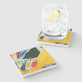 Kandinski Impression III Concert Abstract schilder Stenen Onderzetter (Zijkant)