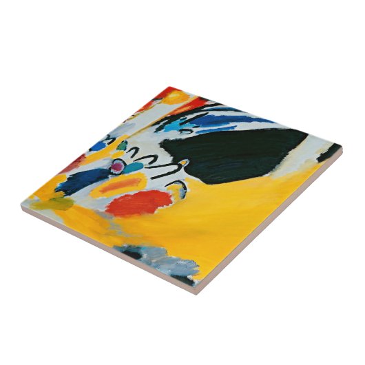 Kandinski Impression III Concert Abstract schilder Tegeltje (Zijkant)