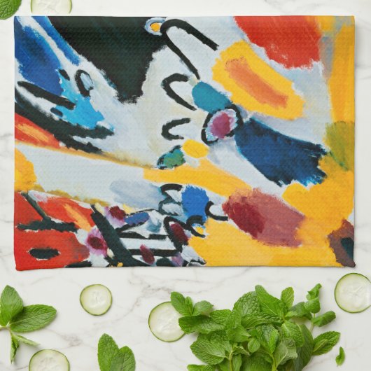 Kandinski Impression III Concert Abstract schilder Theedoek (Gevouwen)