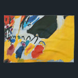 Kandinski Impression III Concert Abstract schilder Theedoek<br><div class="desc">Dit abstracte schilderij is van Wassily Kandinsky, Impression III Concert, 1911. Het is een abstracte indruk van een nacht bij een pianonconcert, met vormen van de zwarte piano bovenaan, en de menigte onderaan.</div>