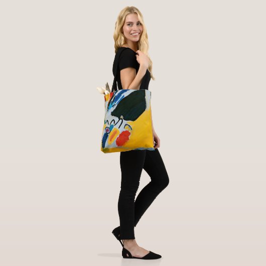 Kandinski Impression III Concert Abstract schilder Tote Bag (Op model)