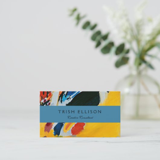 Kandinski Impression III Concert Abstract schilder Visitekaartje (Staand voorkant)