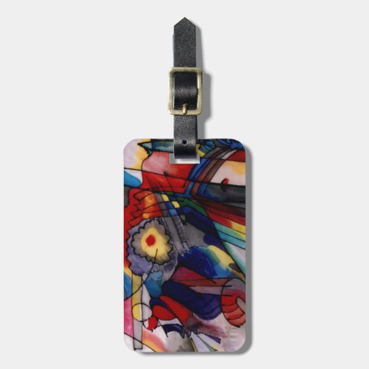 Kandinsky 1913 Abstract schilderen Bagagelabel (Voorkant verticaal)