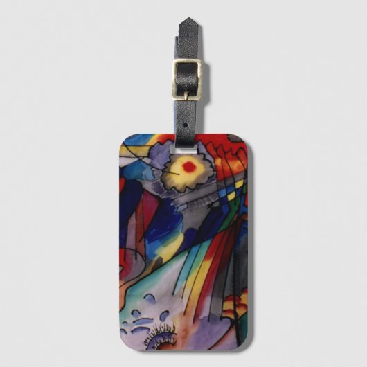 Kandinsky 1913 Abstract schilderen Bagagelabel (Voorkant (verticaal))