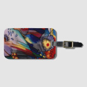 Kandinsky 1913 Abstract schilderen Bagagelabel (Voorkant (horizontaal))