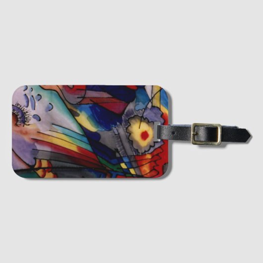 Kandinsky 1913 Abstract schilderen Bagagelabel (Voorkant (horizontaal))