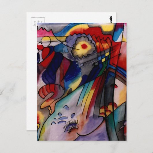 Kandinsky 1913 Abstract schilderen Briefkaart (Voorkant / Achterkant)
