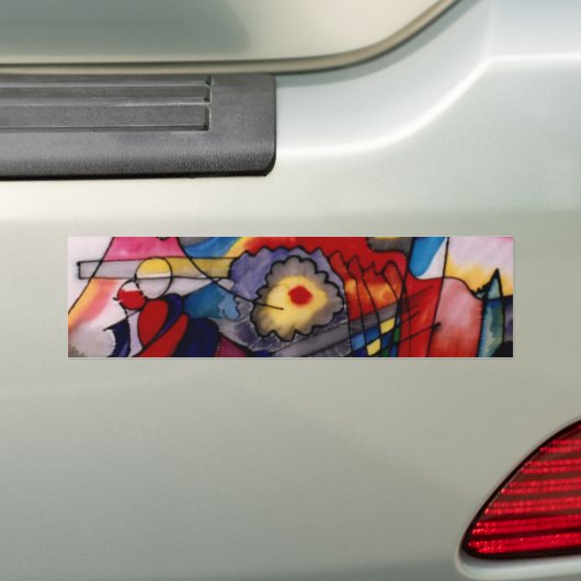 Kandinsky 1913 Abstract schilderen Bumpersticker (Op auto)