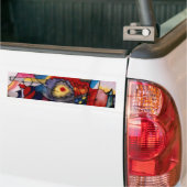 Kandinsky 1913 Abstract schilderen Bumpersticker (Op Truck)