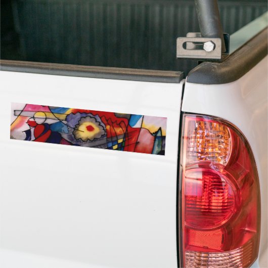 Kandinsky 1913 Abstract schilderen Bumpersticker (Op Truck)