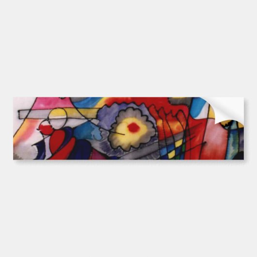 Kandinsky 1913 Abstract schilderen Bumpersticker (Voorkant)