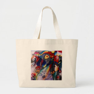 Kandinsky 1913 Abstract schilderen Grote Tote Bag