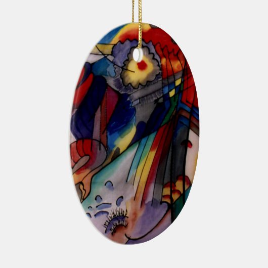 Kandinsky 1913 Abstract schilderen Keramisch Ornament (Rechts)