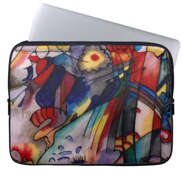 Kandinsky 1913 Abstract schilderen Laptop Sleeve (Voorkant)