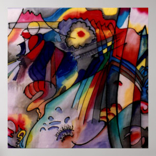 Kandinsky 1913 Abstract schilderen Poster