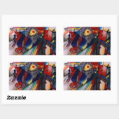 Kandinsky 1913 Abstract schilderen Rechthoekige Sticker (Vel)