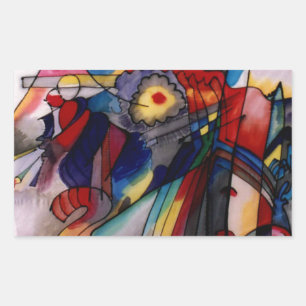 Kandinsky 1913 Abstract schilderen Rechthoekige Sticker