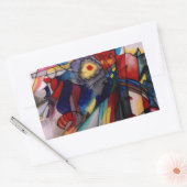 Kandinsky 1913 Abstract schilderen Rechthoekige Sticker (Envelop)
