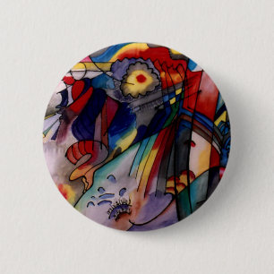 Kandinsky 1913 Abstract schilderen Ronde Button 5,7 Cm