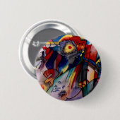 Kandinsky 1913 Abstract schilderen Ronde Button 5,7 Cm (Voorkant /achterkant)