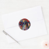 Kandinsky 1913 Abstract schilderen Ronde Sticker (Envelop)