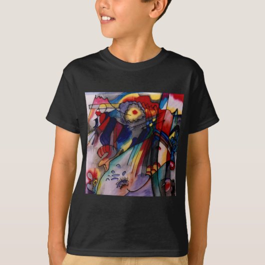 Kandinsky 1913 Abstract schilderen T-shirt (Voorkant)