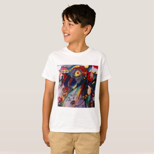 Kandinsky 1913 Abstract schilderen T-shirt (Voorkant volledig)