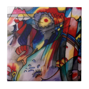 Kandinsky 1913 Abstract schilderen Tegeltje