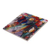 Kandinsky 1913 Abstract schilderen Tegeltje (Zijkant)