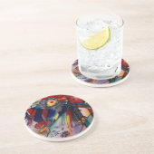 Kandinsky 1913 Abstract schilderen Zandsteen Onderzetter (Zijkant)