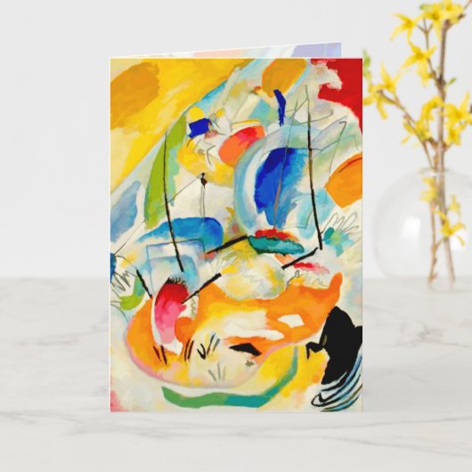 Kandinsky 1913/zee strijd/elftallen kaart (Gele Bloem)