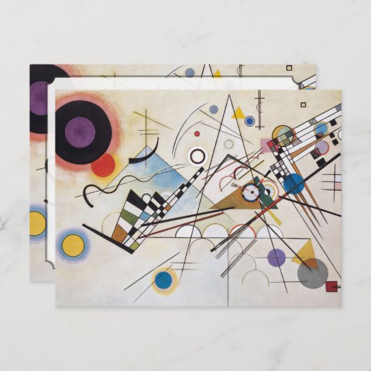 Kandinsky 1923/compositie viii/pixdezines briefkaart (Voorkant / Achterkant)