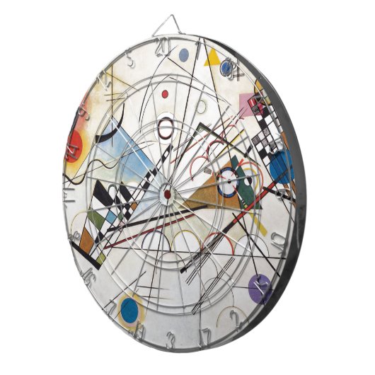 Kandinsky 1923/compositie viii/pixdezines dartbord (Voorkant Rechts)