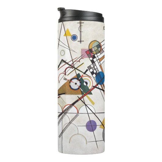 Kandinsky 1923/compositie viii/pixdezines roestel thermosbeker (Geroteerd rechts)