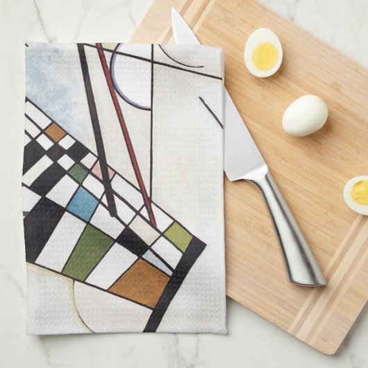 Kandinsky 1923/compositie viii/pixdezines theedoek (Quarter Fold)