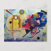 Kandinsky 1925/yellow/red/blue/pixdezines briefkaart (Voorkant)